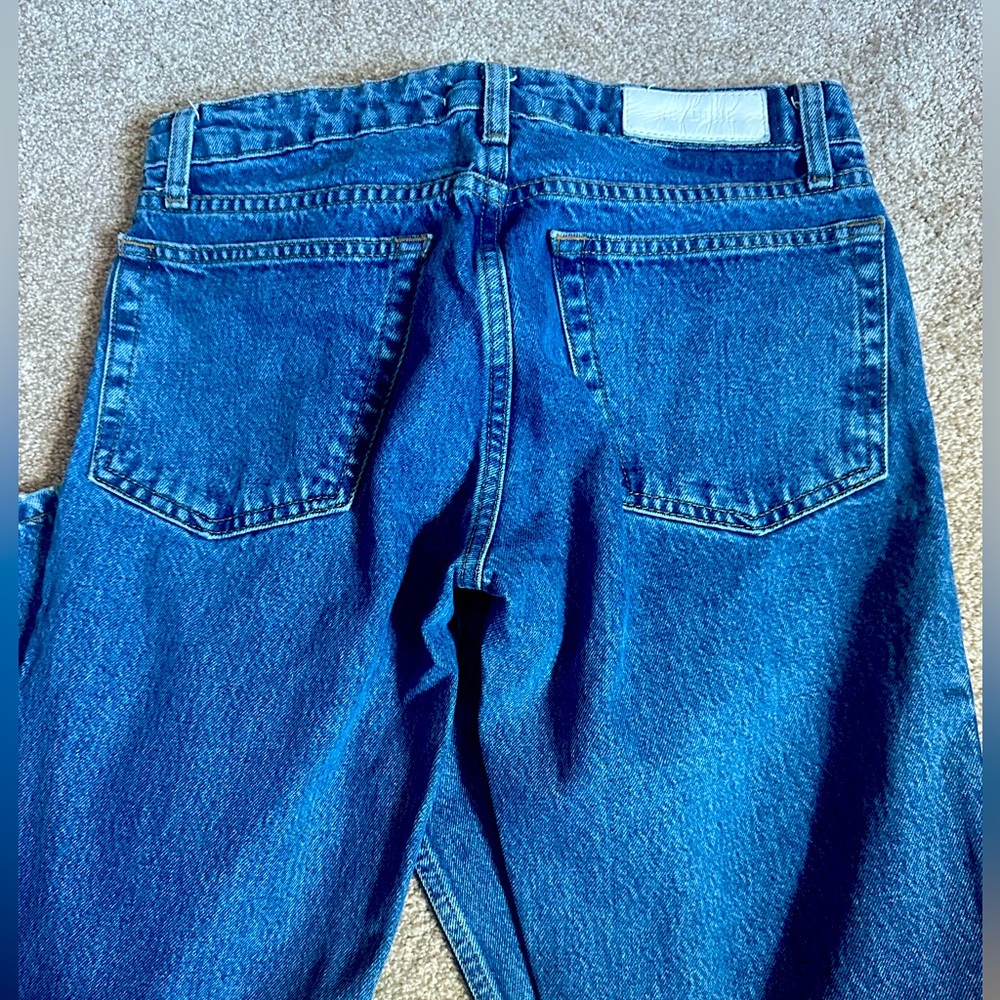 Redone denim 70s low rise straight - rigid wash